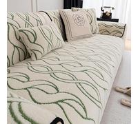 Coprisofà Antiscivolo, Coperture Divano Angolare a L Morbide e Divertenti, Resistenti per Divani da 2/3/4 Posti, Protettore per Mobili Impermeabile e Amico degli Animali Green 120x160cm/47.24x62.99in