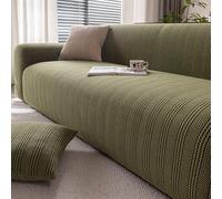 Coprisofà Spessi E Pelosi Lavabili A Copertura Totale, Morbido Pile Plush, Coprisofà Elasticizzato Resistente Agli Animali Per Divani Modulari, Coperture Per Divani Del Soggiorno green Four