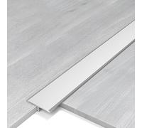 Coprisoglia Listello Di Transizione Autoadesivo, Profilo Di Transizione A T Alluminio Per Coprire Le Fughe Tra Pavimenti In Legno E Piastrelle(Silver,2cm)