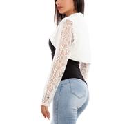 Coprispalle donna crop top bolero giacca pizzo elegante TOOCOOL FI-893
