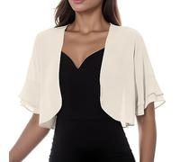 Coprispalle Donna Elegante - Women Fashion Solid Mesh Irregular Short Sleeve Loose Cardigan Beach Holiday Top Qiacca Bolero Leggera E Ariosa con Maniche a 3/4, Qiacchino Sottile da Spalla per Abiti