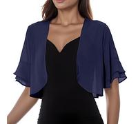 Coprispalle Donna Elegante - Women Fashion Solid Mesh Irregular Short Sleeve Loose Cardigan Beach Holiday Top Qiacca Bolero Leggera E Ariosa con Maniche a 3/4, Qiacchino Sottile da Spalla per Abiti