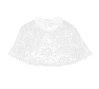 Coprispalle e scialli da sposa in pizzo con fiori bianchi, coprispalle e