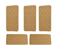 Coprispallina per Divano Singola, Protettore di Bracciolo Antimacchia in Tessuto Trapuntato Morbido, Coprispallina Lavabile per Divano, Poltrona e Sedia(Khaki,5pcs)