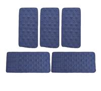 Coprispallina per Divano Singola, Protettore di Bracciolo Antimacchia in Tessuto Trapuntato Morbido, Coprispallina Lavabile per Divano, Poltrona e Sedia(Tibetan Blue,5pcs)