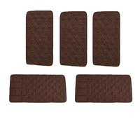 Coprispallina per Divano Singola, Protettore di Bracciolo Antimacchia in Tessuto Trapuntato Morbido, Coprispallina Lavabile per Divano, Poltrona e Sedia(Coffee,5pcs)