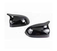 Coprispecchietti Retrovisori Per BMW X3 G01 Per IX3 X4 G02 X5 G05 X6 G06 X7 G07 G08 2018-2023 ABS Nero Lucido Fibra Carbonio/ABS Copri Specchietti Retrovisori Calotte Specchio(Bright black)
