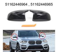 Coprispecchietto Retrovisore Compatibile con Per BMW X3 X4 X5 X6 2018+ Nero Luci