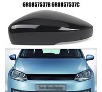 Coprispecchietto retrovisore per Polo MK5 2009 2017 lato sinistro nero lucido ma