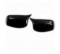 Coprispecchio Alloggiamento Specchio Per BMW 5 Series E60 2004-2007 | Sinistra e Destra,Nero lucido/modello in fibra di carbonio,plastica(Horn black)