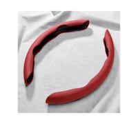 Copristerzo Auto Coprivolante per auto traspirante antiscivolo coprivolante sportivo per tutte LE stagioni coprivolante protettivo protezione per volante Copertura Volante(Red)