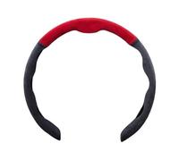 Copristerzo Auto Per A1 Per A3 8P 8L Per A4 Per A5 B6 B7 Per A6 Coprivolante Auto 38cm 15 Pollici Pelle Ultrasottile Traspirante(9 Black Red)