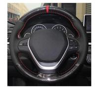 Copristerzo Auto Per BMW F20 F45 2014-2018 F30 F31 F34 2013-2017 F32 F33 F36 Morbido Nero In Fibra Di Carbonio Genuino Copertura Del Volante Dell'automobile In Pelle Auto Copertura Volante(Style 3)