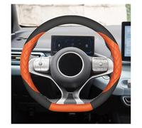 Copristerzo Auto Per BYD Per Dolphin Per Il Surf Per Seagull 2023-2025 Coprivolante Auto Pelle Antiscivolo Interni(D-Type Orange)