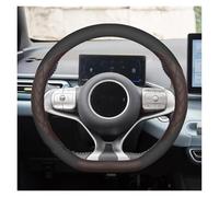 Copristerzo Auto Per BYD Per Dolphin Per Il Surf Per Seagull 2023-2025 Coprivolante Auto Pelle Antiscivolo Interni(D-Type Brown)