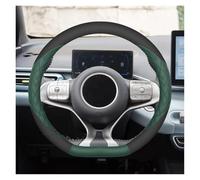 Copristerzo Auto Per BYD Per Dolphin Per Il Surf Per Seagull 2023-2025 Coprivolante Auto Pelle Antiscivolo Interni(D-Type Green)