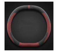 Copristerzo Auto Per Geely Per EX5 Per Proton Per E.MAS 7 Per Galaxy E5 E8 2025- Coprivolante Auto Pelle Antiscivolo(Black red)