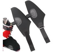 Copristivali per la neve, copri stivali da passeggio | 2 x custodia protettiva per scarpe da sci, da sci, copri stivali isolati, accessorio sportivo invernale nero per gli sport di plei