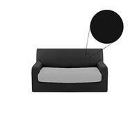 Copristruttura 2 posti Copridivano Genius Biancaluna da 140 a 180 cm R455 Nero