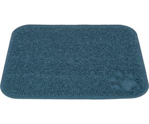Copritappeto per lettiere per gatti 37 × 45 cm blu