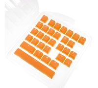 Copritasti in gomma ABS Double Shot con profilo OEM da 31 tasti retroilluminati giallo Ducky