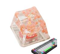 Copritasti in resina con fiori, copritasti con fiori secchi,Gypsophila Sa Profilo Keycap - La tastiera del gioco brilla grazie al copritasto R4 traslucido, esperienza di digitazione migliorata
