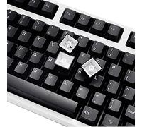 Copritasti neri, 139 tasti PBT, profilo ciliegia, double shot, bianco su nero, per tastiera meccanica da gioco filco Cherry Ducky iKBC (nero)