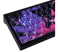 Copritasti PBT, 131 tasti Double Shot Keycaps incisi laterali trasparenti Keycap Set Cherry Profile Keycaps retroilluminati per Cherry MX Switch ASIN/ISO Layout Tastiera meccanica