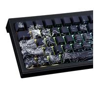 Copritasti PBT, 135 tasti Double Shot Keycaps incisi laterali trasparenti Keycap Set Cherry Profile Keycaps Retroilluminati per Cherry MX Switch ASIN/ISO Layout Tastiera Meccanica