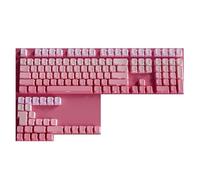Copritasti PBT Con Profilo OEM Da 135 Tasti, Sfumatura Rossa E Nera Incisa Lateralmente, Compatibile Con Tastiera Meccanica Da Gioco Con Layout MX Switch 60/64/84/98/108(Strawberry)