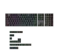 Copritasti PBT Con Stampa Laterale Sfumata, Design Double Shot Con Profilo Cherry, Compatibile Con Gli Interruttori Della Tastiera Meccanica MX(135Black)