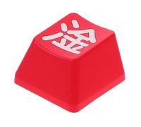 Copritasti per Tastiera Meccanica Esc Rosso Trasparente ABS | Altezza Originale, Sezione Centrale Trasparente, Nucleo Rinforzato, per Appassionati e Scrivanie D'ufficio