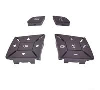 Copritasti per volante auto, 4 pezzi, compatibili con Mercedes Classe C e Classe E, numero OEM 218 540 0262 (marrone)