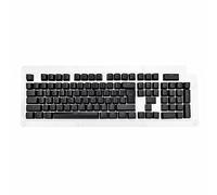 Copritasti spagnoli per tastiera meccanica compatibile con interruttori MX Supporto Double Shot Illuminazione a LED Keycaps Profilo OEM, totale 105 copritasti (nero)