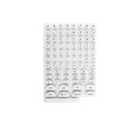 Copritastiera per computer portatile - Carina protezione semplice stampa - Lettere adesive in silicone per tastiere - per donne con unghie lunghe Home Office e PC desktop