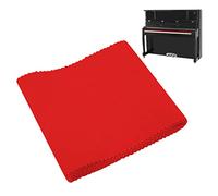 Copritastiera Pianoforte Panno, Tastiera Parapolvere Soft Piano Keys Cover Protettiva, Pulizia del Pianoforte o della Tastiera, 125 x 15 cm, Rosso