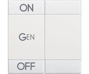 COPRITASTO ON OFF GEN BTICINO LIVING LIGHT N4911M2AFN 2 MODULI
