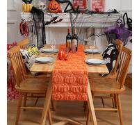 Copritavolo a forma di zucca, decorazione di Halloween per feste in cucina e