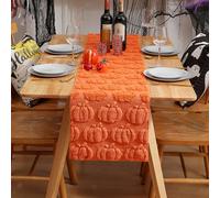 Copritavolo a forma di zucca, decorazione di Halloween per feste in cucina e