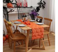 Copritavolo a forma di zucca, decorazione di Halloween per feste in cucina e