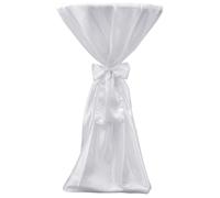 Copritavolo Bianco 60 cm con Fettuccia 2 pezzi
