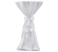 Copritavolo Bianco 70 cm con Fettuccia 2 pezzi