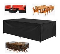 Copritavolo Da Esterno/Copertura Mobili Giardino 165x115x80cm Copritavolo Da Giardino /Copri Tavolo Da Esterno Impermeabile & Antipolvere & Anti-Uv & Resistente Allo Strappo Per Tavolo Da Giardino