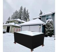 Copritavolo da Esterno Impermeabile 330x213x58cm/LxWxH Copertura Tavolo Esterno Mobili da Giardino, 420D Oxford Telo Esterno Anti-UV Antivento Copertura da Tavolo da Giardino per Eventuali Mobili