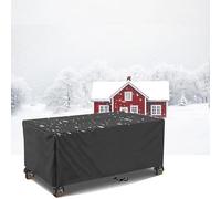 Copritavolo da Esterno Impermeabile,Copertura per Mobili da Giardino Impermeabile 160x90x110cm/L x P x A Rettangolari in Tessuto Oxford 420D Telo,Antivento Antineve Copertura da Tavolo da Esterno