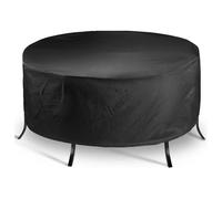 Copritavolo da Giardino Rotondo Impermeabile con Cinghie Regolabili per Tutte le