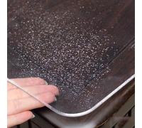 Copritavolo in PVC trasparente per sala da pranzo, spessore 1,5 mm, 160 x | Resistente copertura protettiva per tavolo in PVC trasparente per una facile pulizia, ideale per tavoli da pranzo per evitare