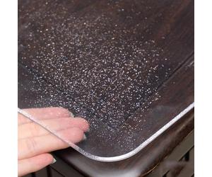 Copritavolo in PVC trasparente per sala da pranzo, spessore 1,5 mm, 160 x | Resistente copertura protettiva per tavolo in PVC trasparente per una facile pulizia, ideale per tavoli da pranzo per evitare