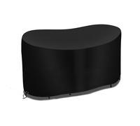 Copritavolo in tessuto Oxford nero lunga durata 210D per arredo esterno