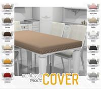 COPRITAVOLO MOLLETTONE ELASTICIZZATO DA 6 O 12 POSTI SALVA PROTEGGI TAVOLO